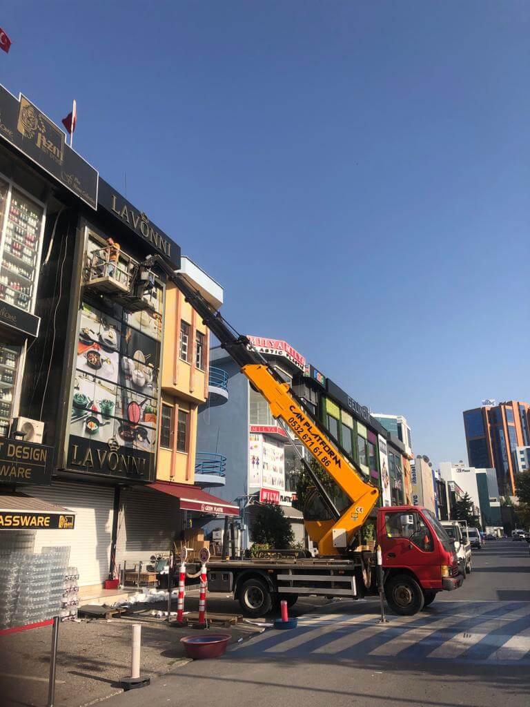 Florya sepetli vinç